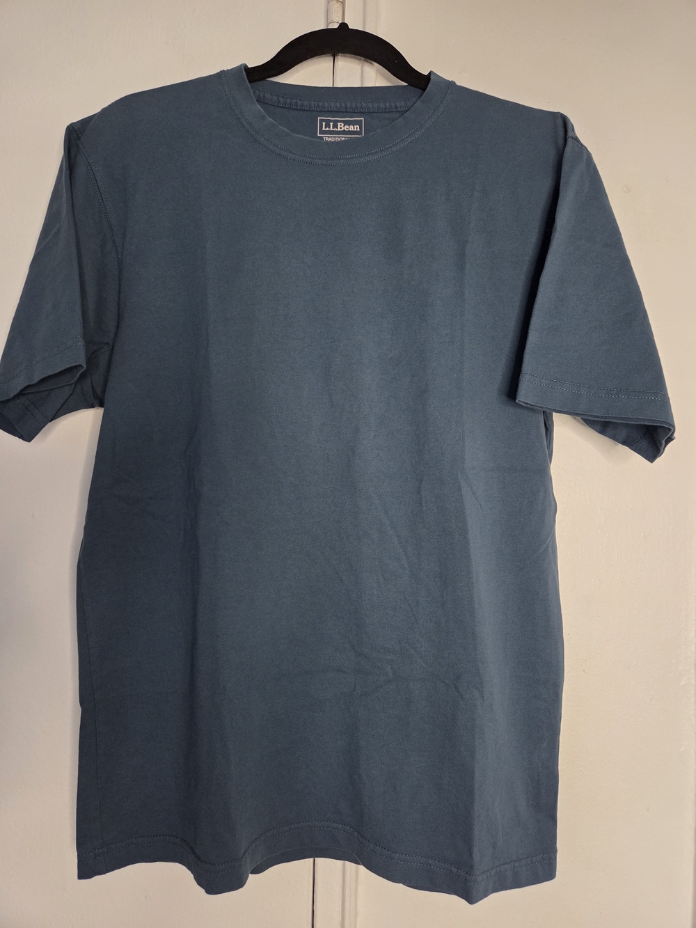 L.L. Bean Men's Short-Sleeve Crewneck T-Shirt — Dusty Teal